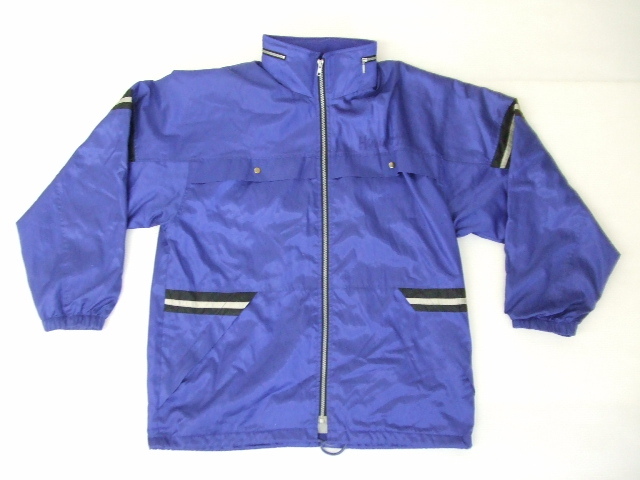 【お買得!】★SSK★ウインドブレーカー フード付き 青系 校名プリント跡・名前の刺繍あり拍卖