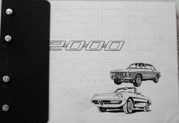 A/ROMEO 2000/GT VELOCE SPIDER VELOCE SPARE PARTS CATALGUE拍卖