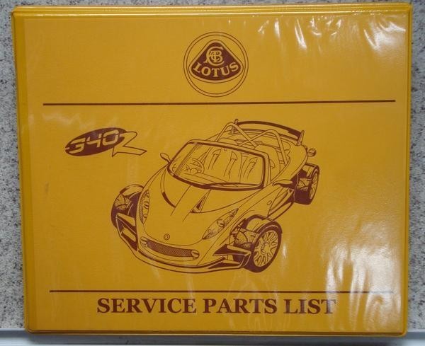 LOTUS 340R SERVICE PARTS LIST拍卖