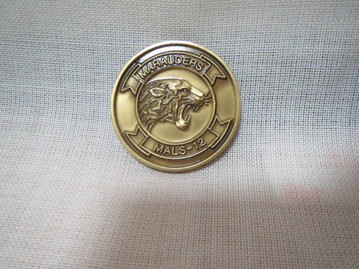 アメリカ海兵隊 MALS-12 チャレンジコイン !入手困難 非売品 1個拍卖