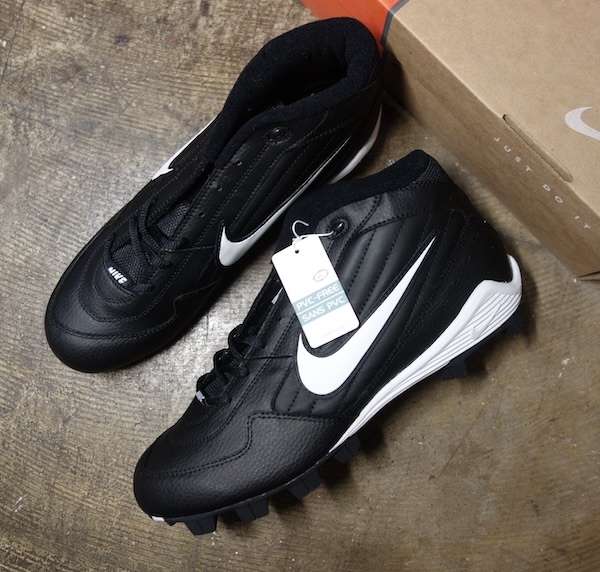TK 00s 新品 2002年製 デッドストック NIKE キーストーン MCS KEYSTONE 3/4 黒白 野球 アメフト等 マイクトラウト US9 CM27拍卖