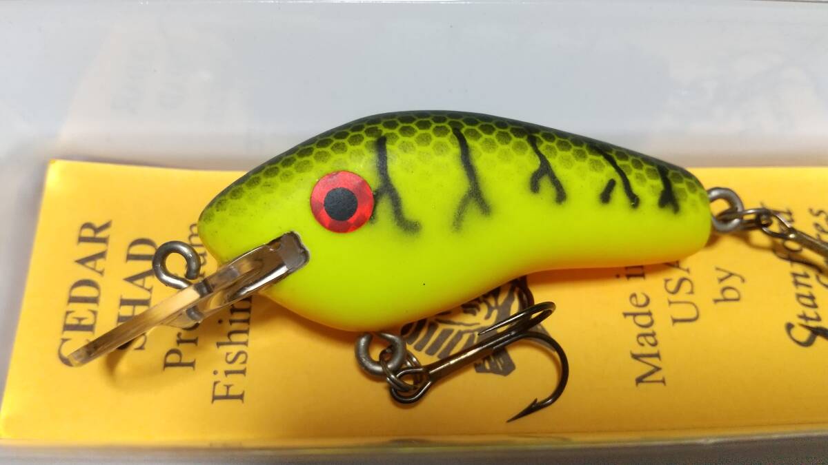 1 秘密のクランク シャローセダーシャッド マットカラー #06 SHALLOW CEDAR SHAD WOOD stanford スタンフォード シダーウッド 未使用拍卖