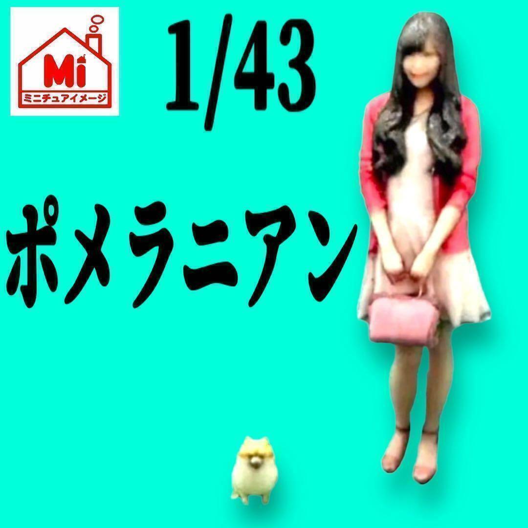 1/43 ポメラニアン 犬 フィギュアに 1/64より大 ミニチュア ミニカーに ミニチュアイメージ リアルフィギュア 完成品拍卖