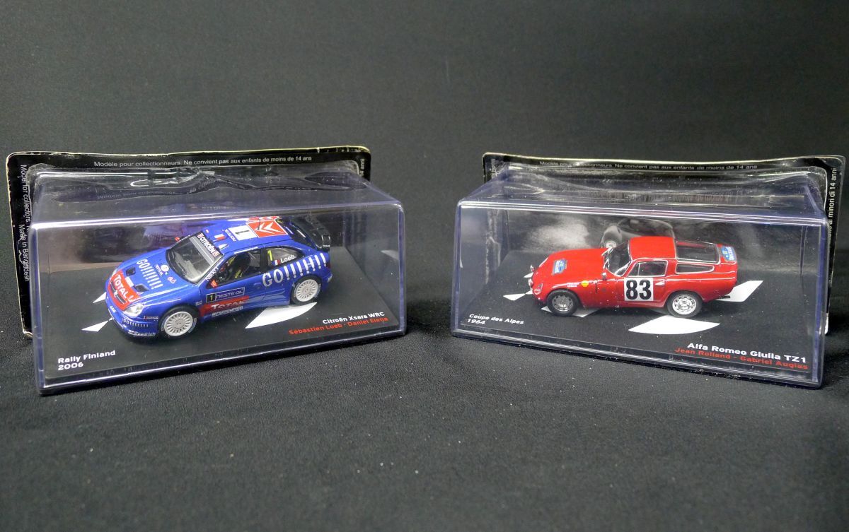 c◆318 プラモデル 模型車 ①シトロエン クサラ WRC 2006 ②アルファ ロメオ ジュリア TZ1 1964 1/43スケール /60拍卖