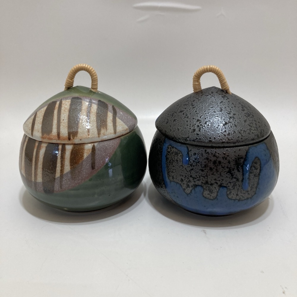 蓋付き 茶碗蒸し 食器 昭和レトロ 二客 コレクション 器 和食器★K3047K3拍卖