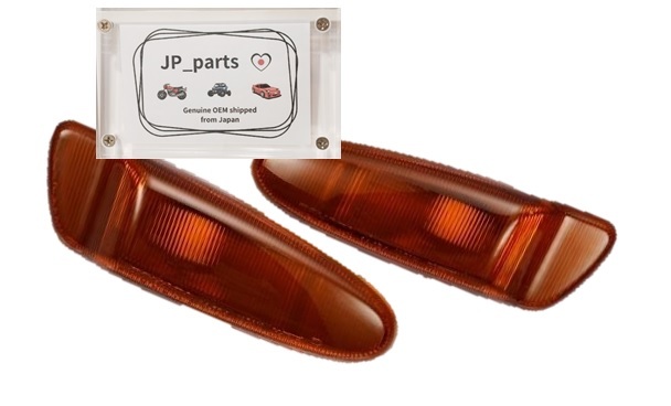 純正 トヨタ スープラ JZA80 サイドターン シグナルランプ レンズ 左右セット サイドマーカー コーナーレンズ ウインカー 327拍卖