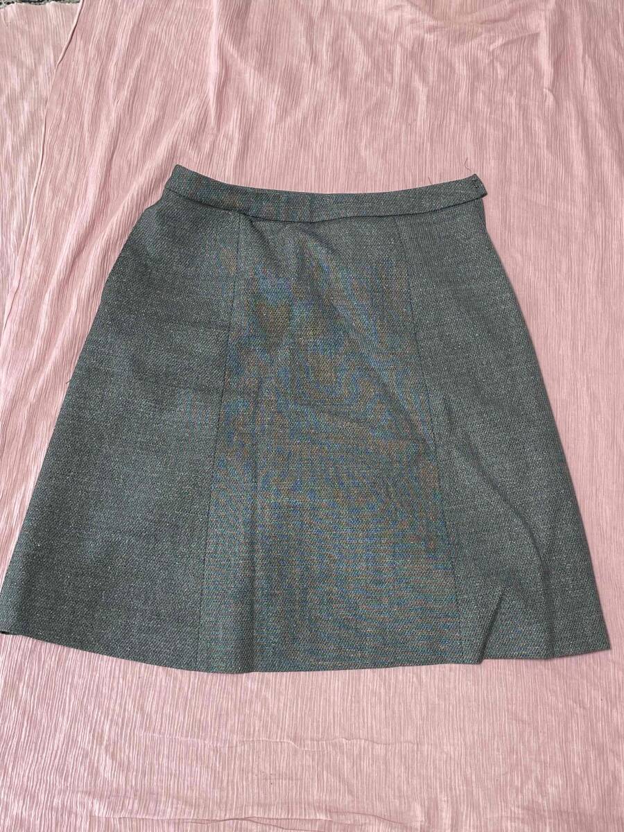 ※Cランク※【中古】Lemidi_11号 フレアースカート(グレー)LS2194/ラメ入り/BONMAX/ボンマックス/かわいいOL制服おしゃれ会社事務服拍卖