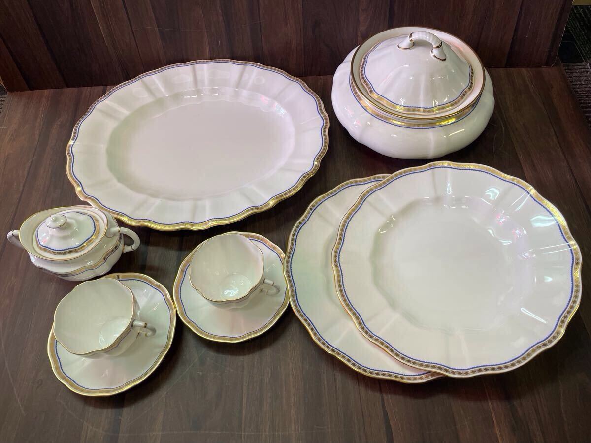 ◆希少◆ロイヤルクラウンダービー ROYAL CROWN DERBY ブルーカールトン カップ&ソーサー チューリーン シュガーポット 拍卖