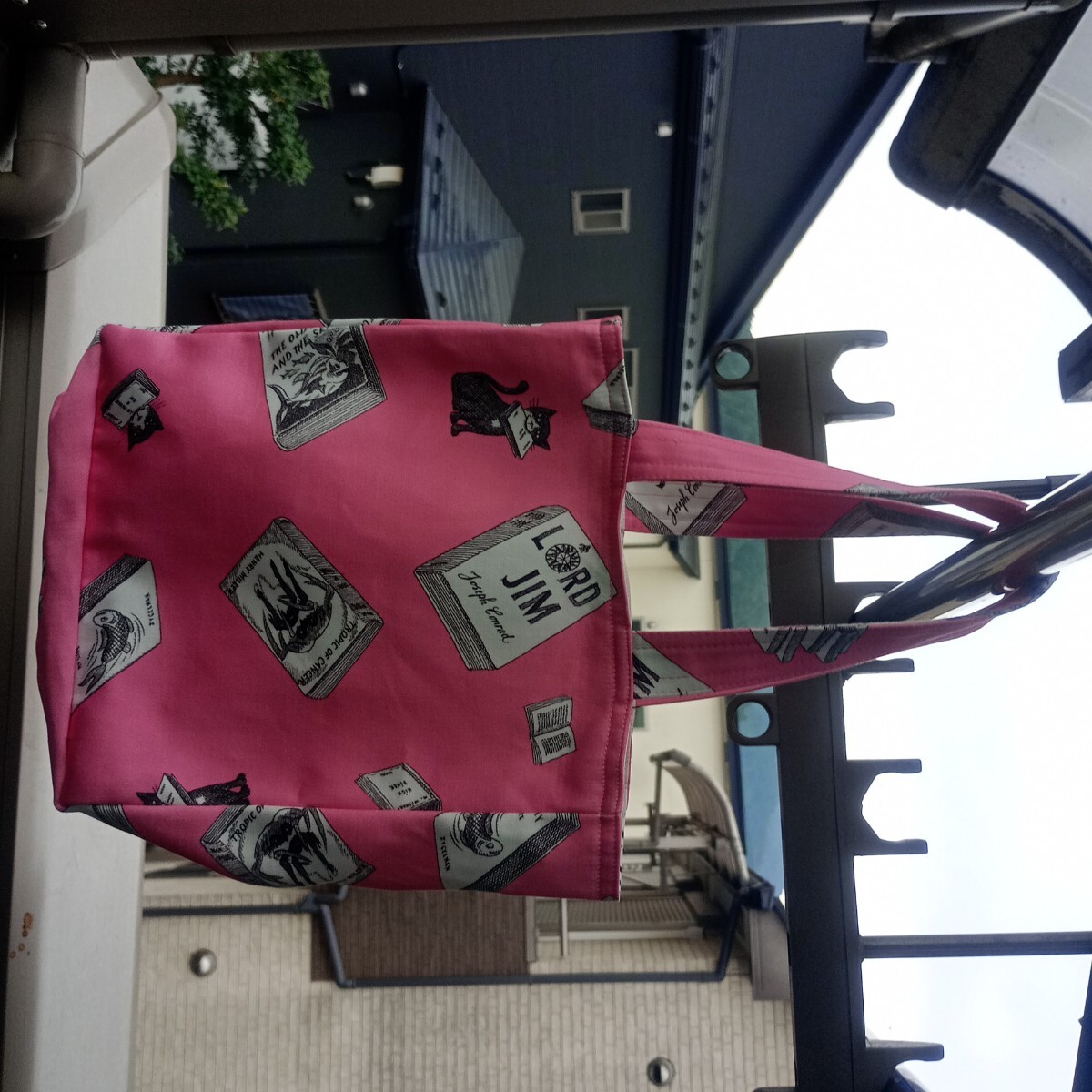 オリンピアルタン 手提げバック コットン100% ピンク色 未使用品拍卖