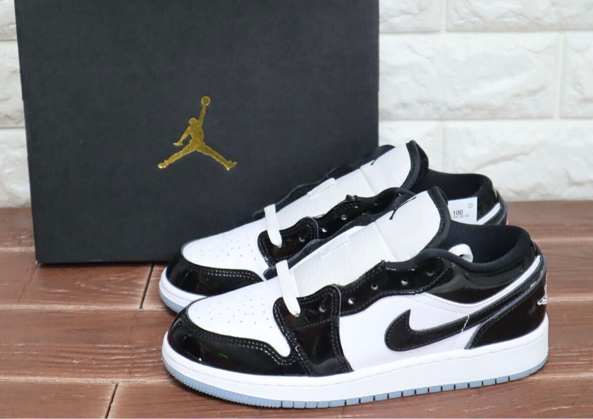 新品 22.5㎝ ナイキ NIKE AIR JORDAN 1 LOW GS CONCORD エアジョーダン1 ロー コンコルド GS DV1333-100拍卖