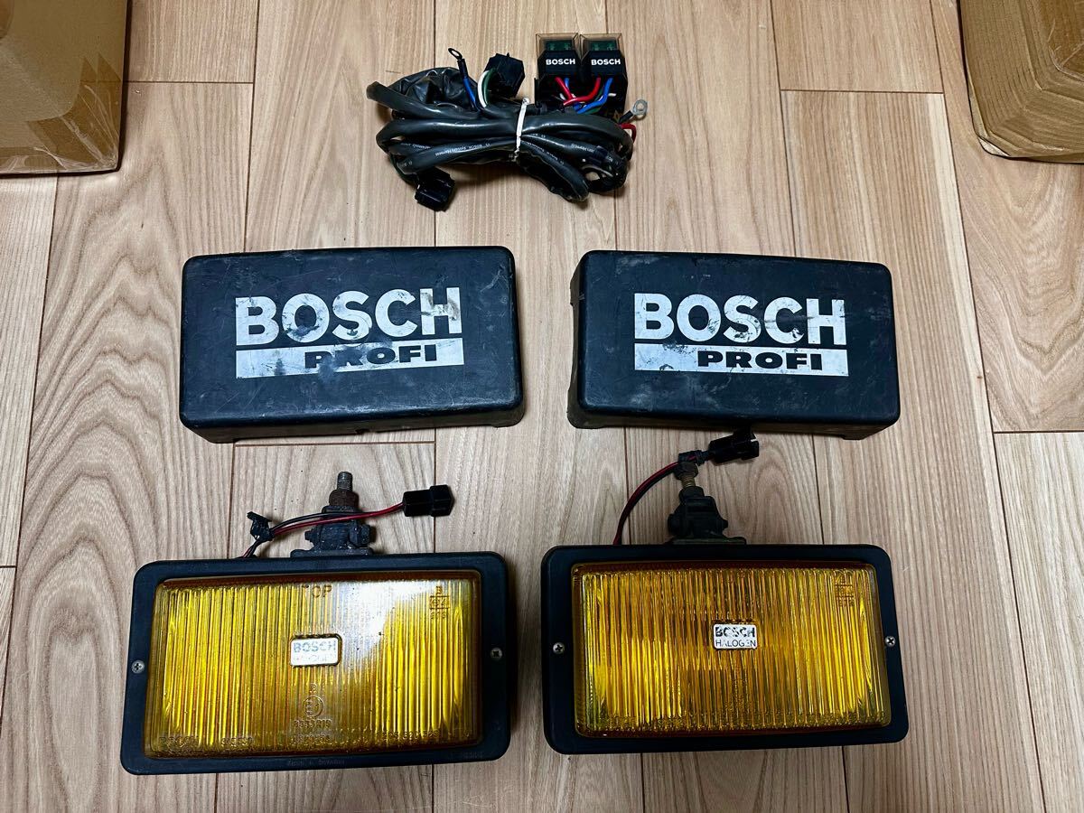 BOSCH PROFI 角型フォグランプ! 当時物 旧車 ボッシュ イエローレンズ 角形 昭和!拍卖