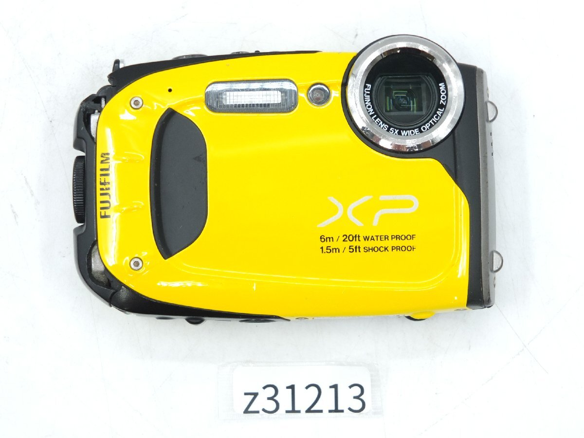 【z31213】FUJIFILM 富士フイルム FinePix XP60 コンパクトデジタルカメラ イエロー 動作確認済み拍卖