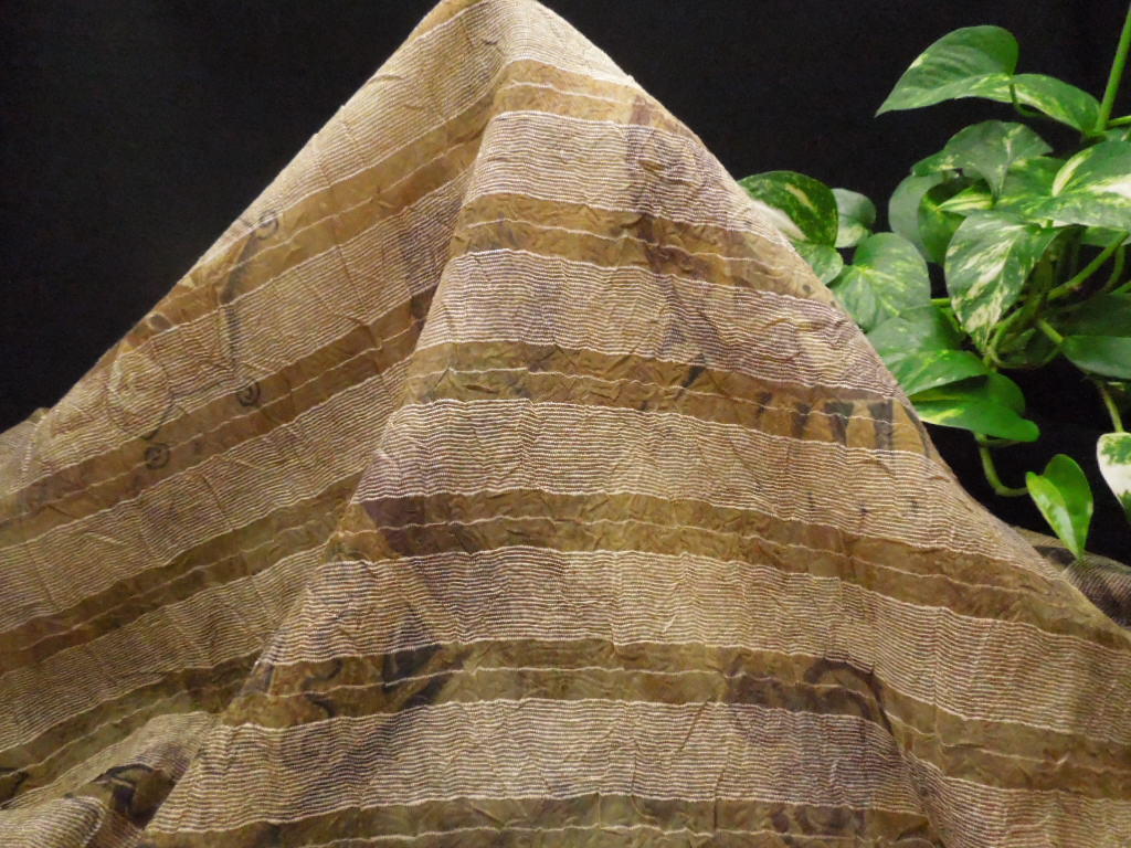 新入荷!掘り出し品!ヨーロピアン!イタリー製!高級ブランドオリジナル!手に入らない!上質シルク&ポリ!ウワッシャー加工!150cm巾×2m拍卖