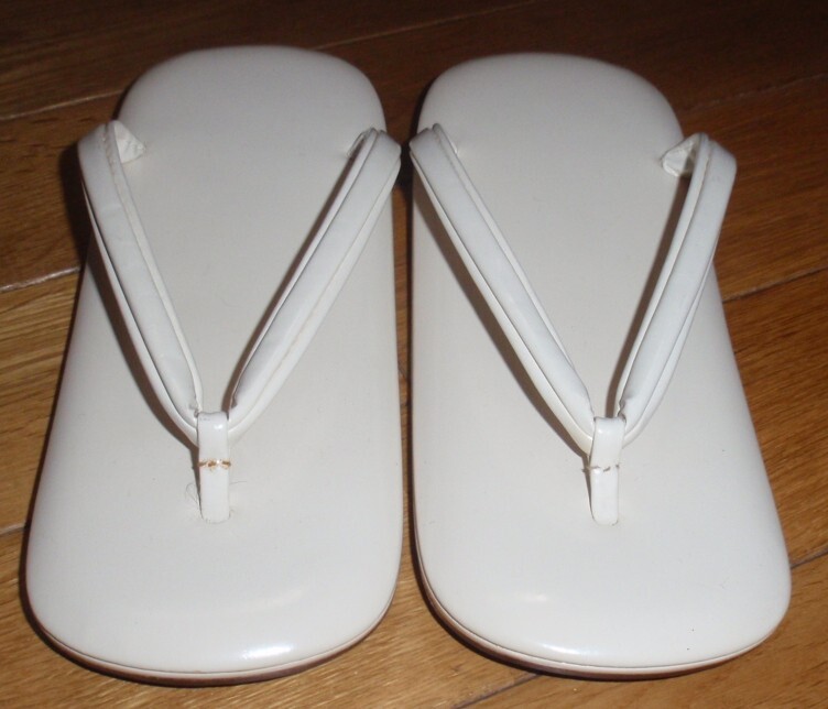 エナメル雪駄/牛皮底/24.3㎝ /未使用品拍卖