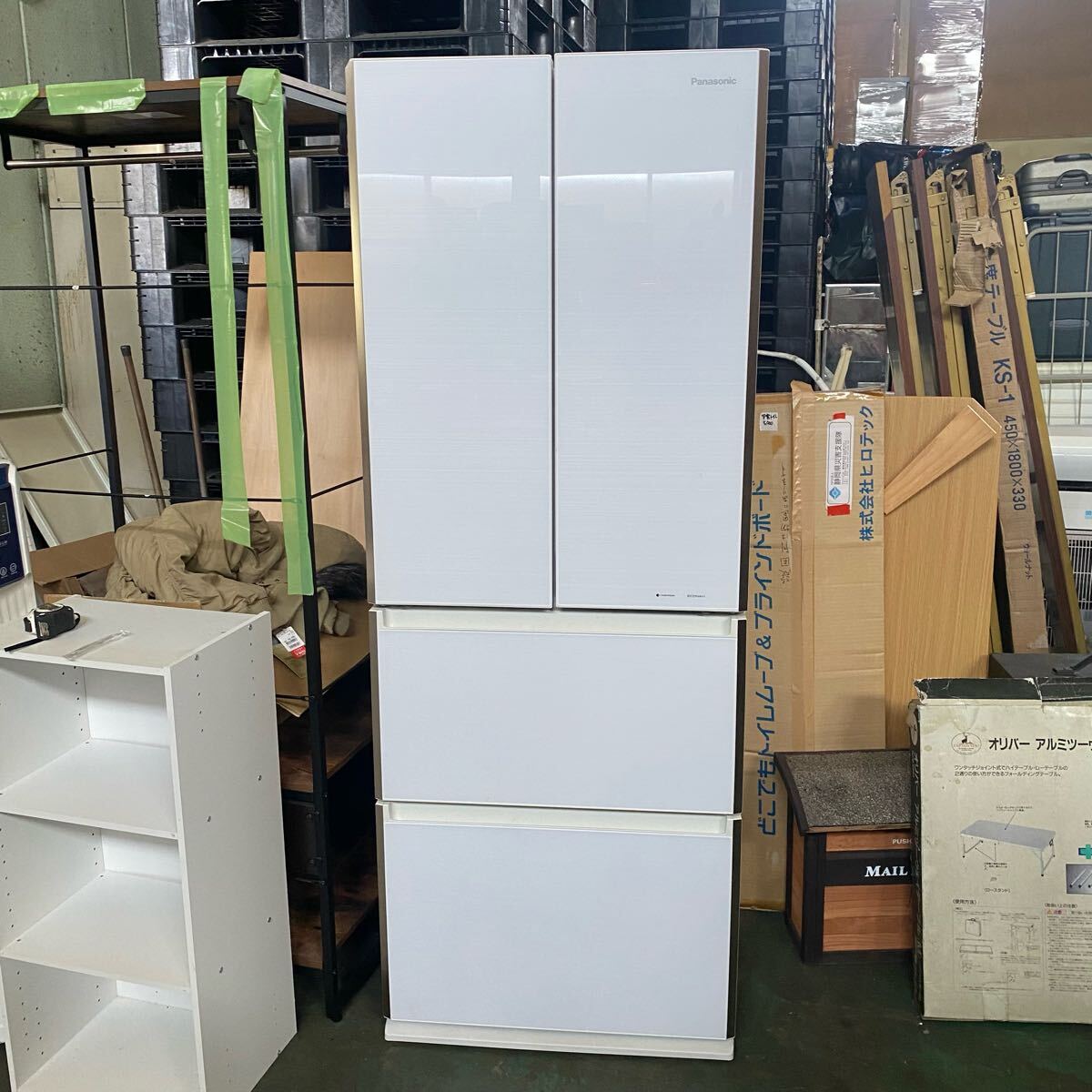 Panasonic パナソニック ノンフロン冷凍冷蔵庫 冷蔵庫 NR-JD5103V-W 2018年製 とーわひ040901拍卖