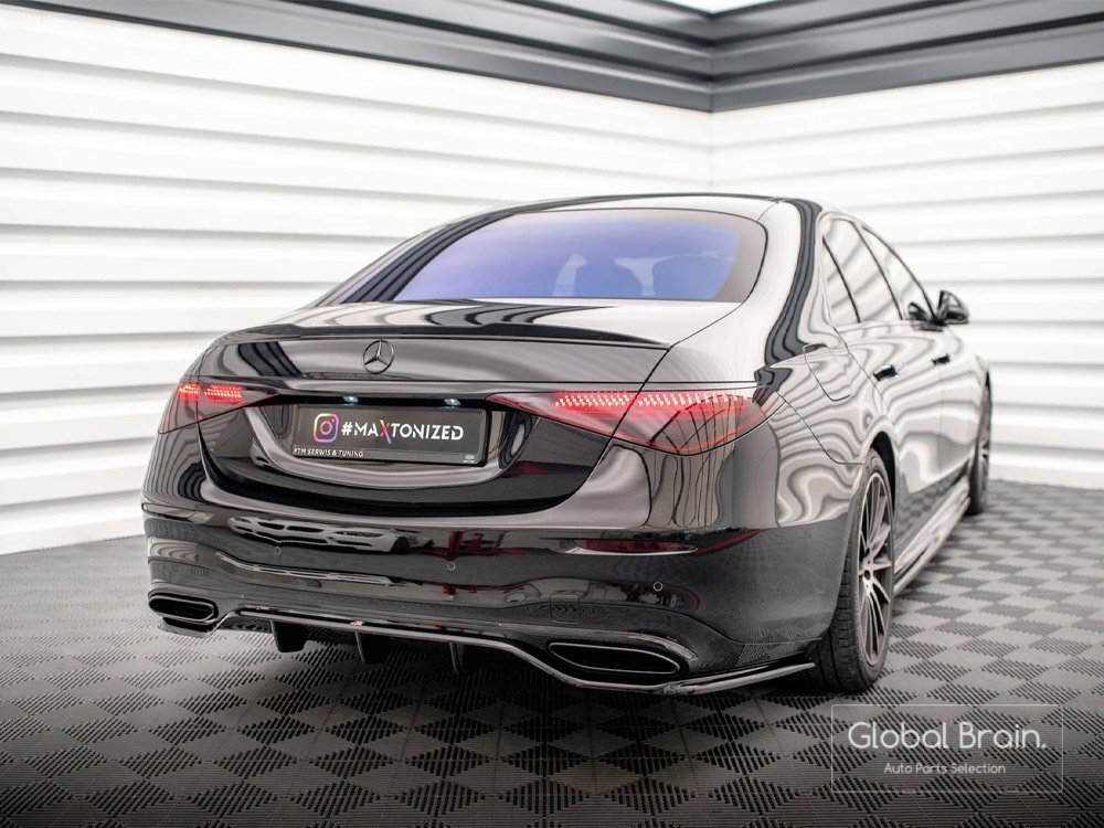 メルセデスベンツ Sクラス W223 AMGライン リア ディフューザー スポイラー / リア スプリッター バンパー アンダー リア エプロン拍卖