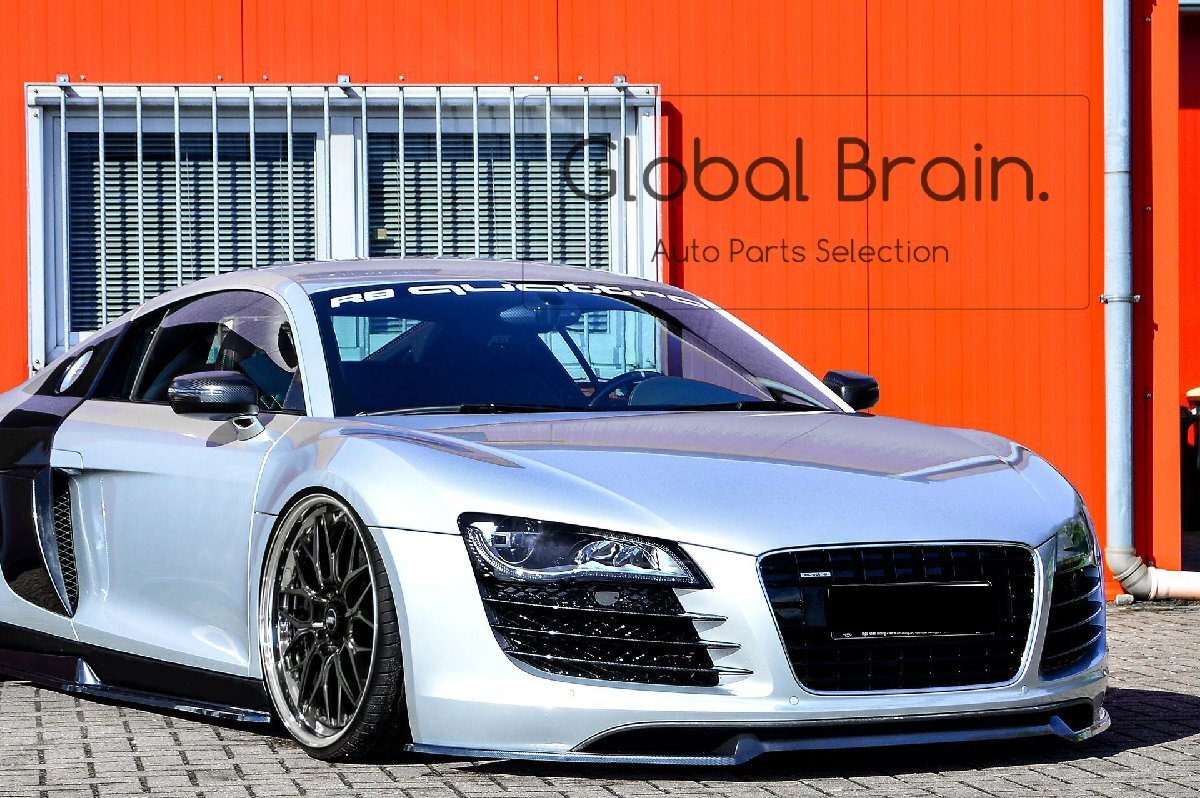 アウディ R8 42 前期 後期 フロント リップ スポイラー / フロント スプリッタ― バンパー アンダー ディフューザー エプロン拍卖