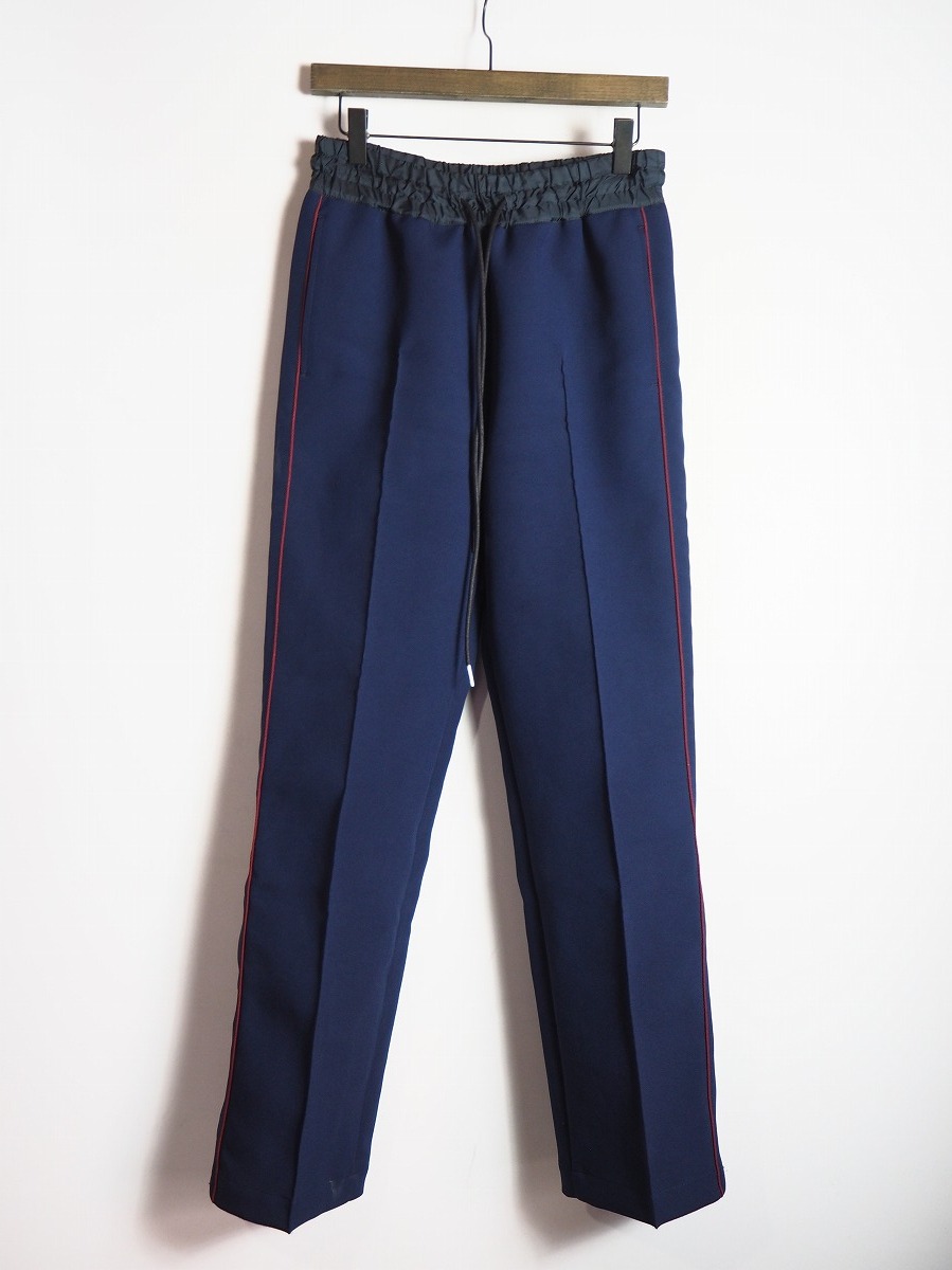 美品 22AW Sacai サカイ TECHNICAL JERSEY PANTS テクニカル ジャージー パンツ 22-06186 サイズ1 ネイビー 紺 714O▲拍卖