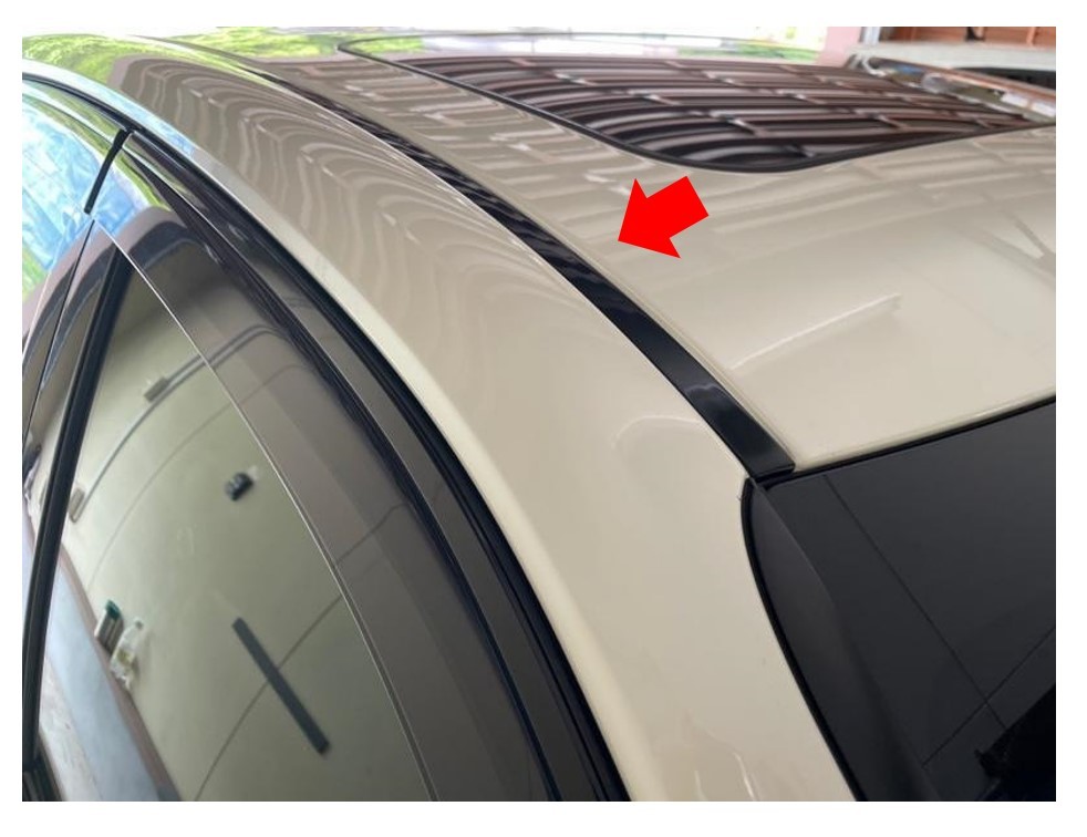 ★新品 未使用 純正部品 トヨタ クラウン ハイブリッド ルーフモール モールディング プレシャスブラックパール 219 左右セット★拍卖