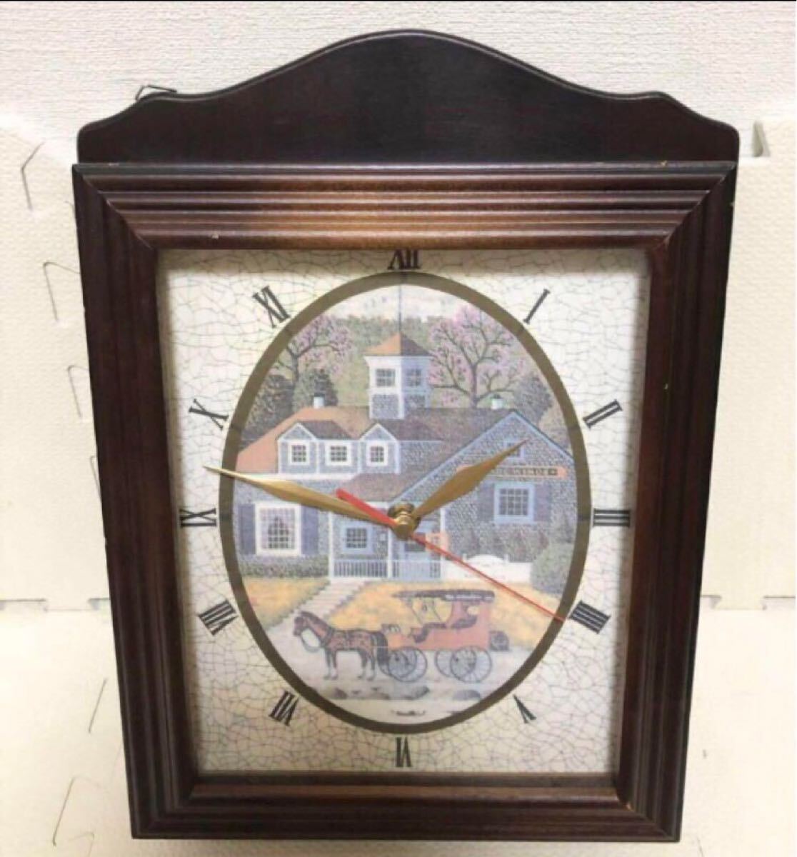 超希少★現状品★ ヴィンテージ 置時計 昭和 レトロ 当時物 アンティーク インテリア 家庭 用品 収納 ケース コレクション アナログ拍卖