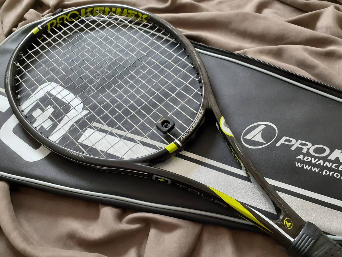 【送料無料/美品/新品ガット】プロケネックス Qツアープロ キネティック01 G2 黒 薄型ボックス形状 アンドレアス・セッピ使用モデル拍卖