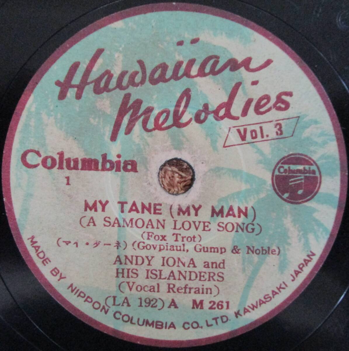 SP盤SPレコード 国内盤 ハワイアン アンディー・アイオナAndy Aiona「マイ・ターネ My Tane」「ハワイの思い出Hawaiian Memories」拍卖