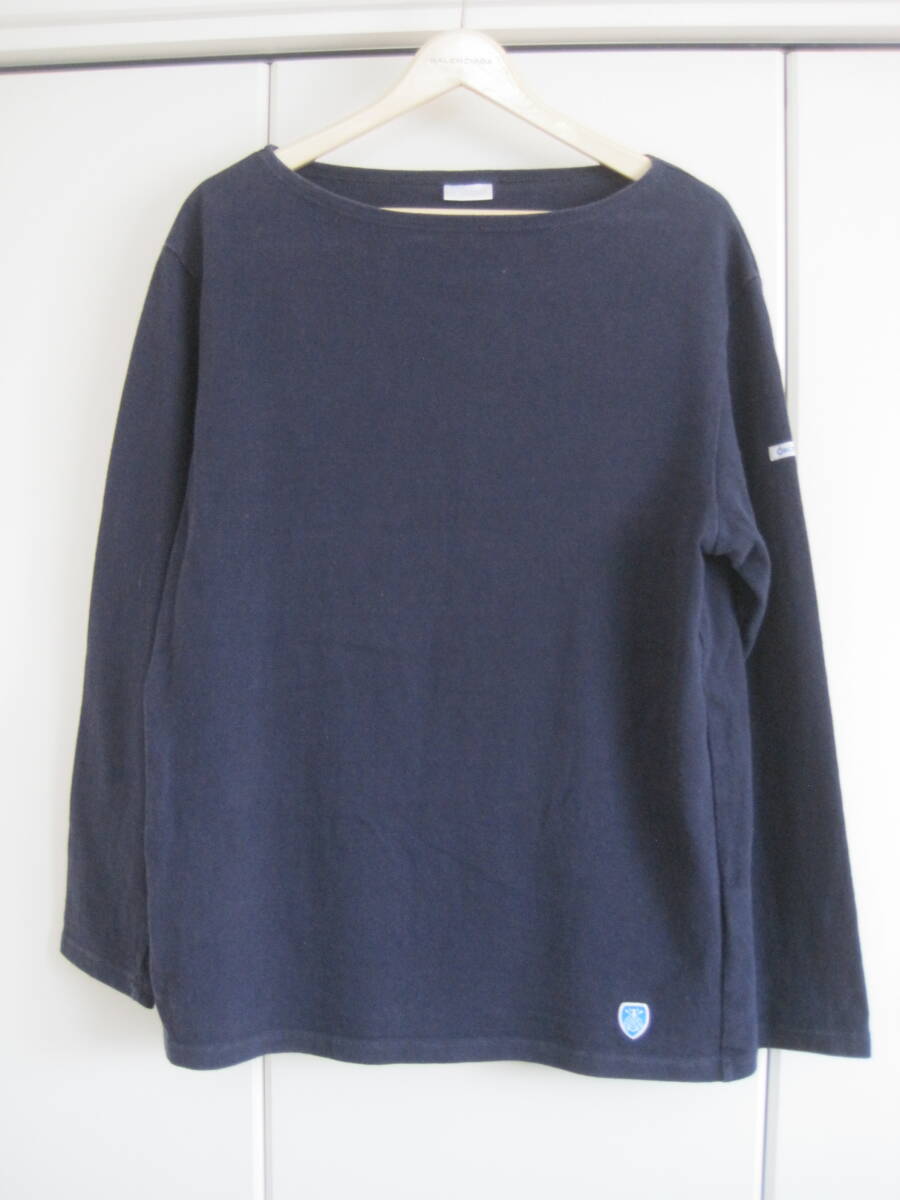 フランス製 オーシバル ORCIVAL ボートネック バスクシャツ カットソー 4拍卖