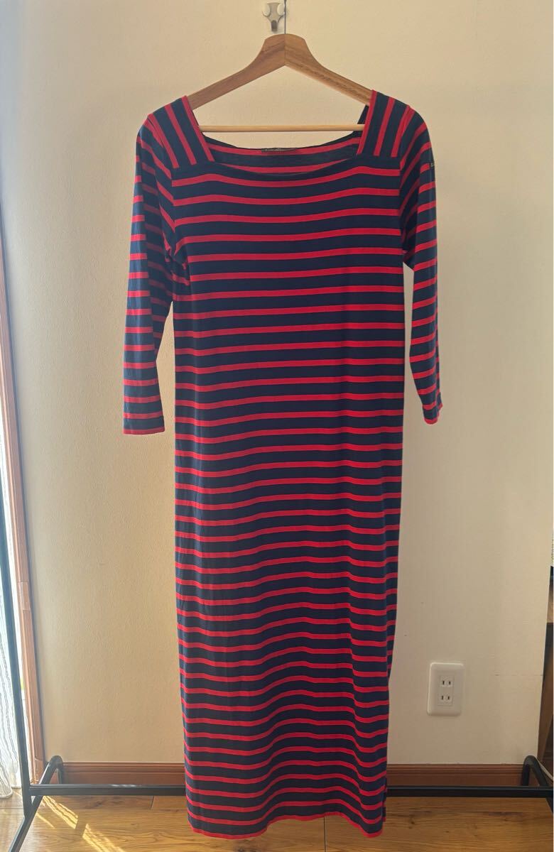 【送料無料】Leminorルミノア フランス製 七分袖コットンワンピースサイズ1拍卖