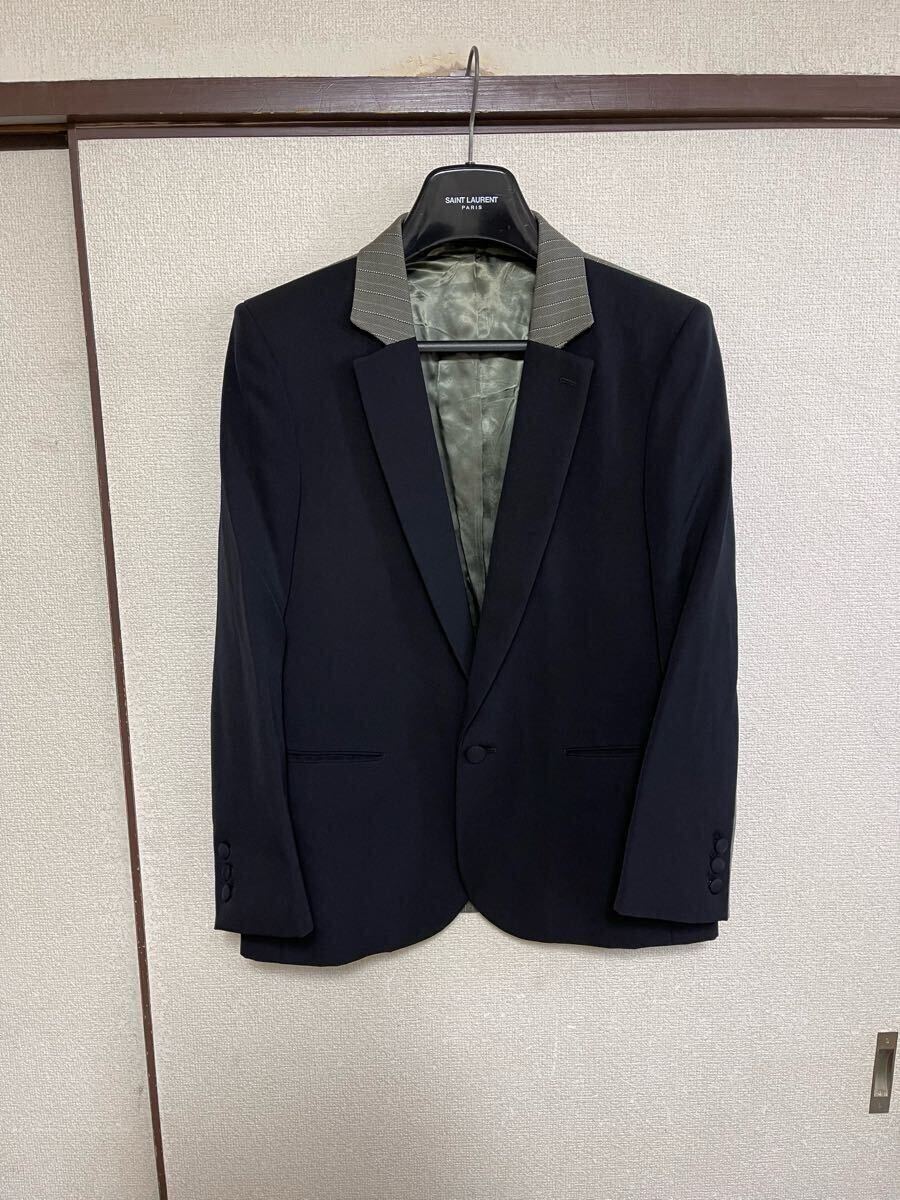 【即決】【良品】 NUMBER NINE ナンバーナイン JACKET スクールジャケット テーラード ブレザー スーツ BLACK ブラック 黒色 即決あり拍卖