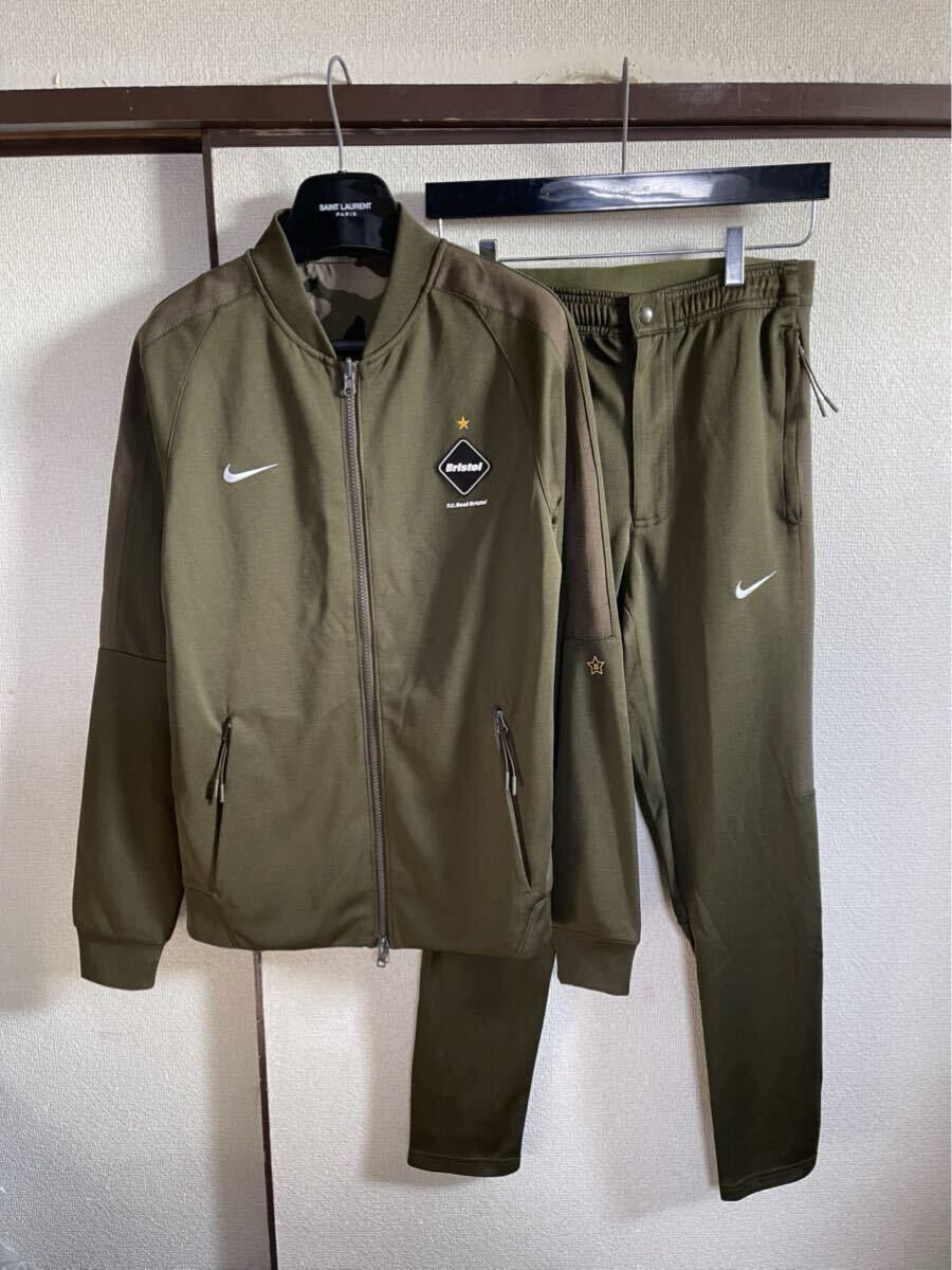 【美品】【セットアップ】 FCRB NIKE f.c real bristol エフシーレアルブリストル ナイキ SOPH WARM UP JACKET + WARM UP PANTS パンツ拍卖