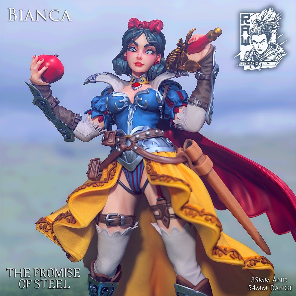 Ronin Arts Workshop | Raw-241201 Bianca 75mm | 3Dプリント ミニチュア D&D TRPG 正規品拍卖