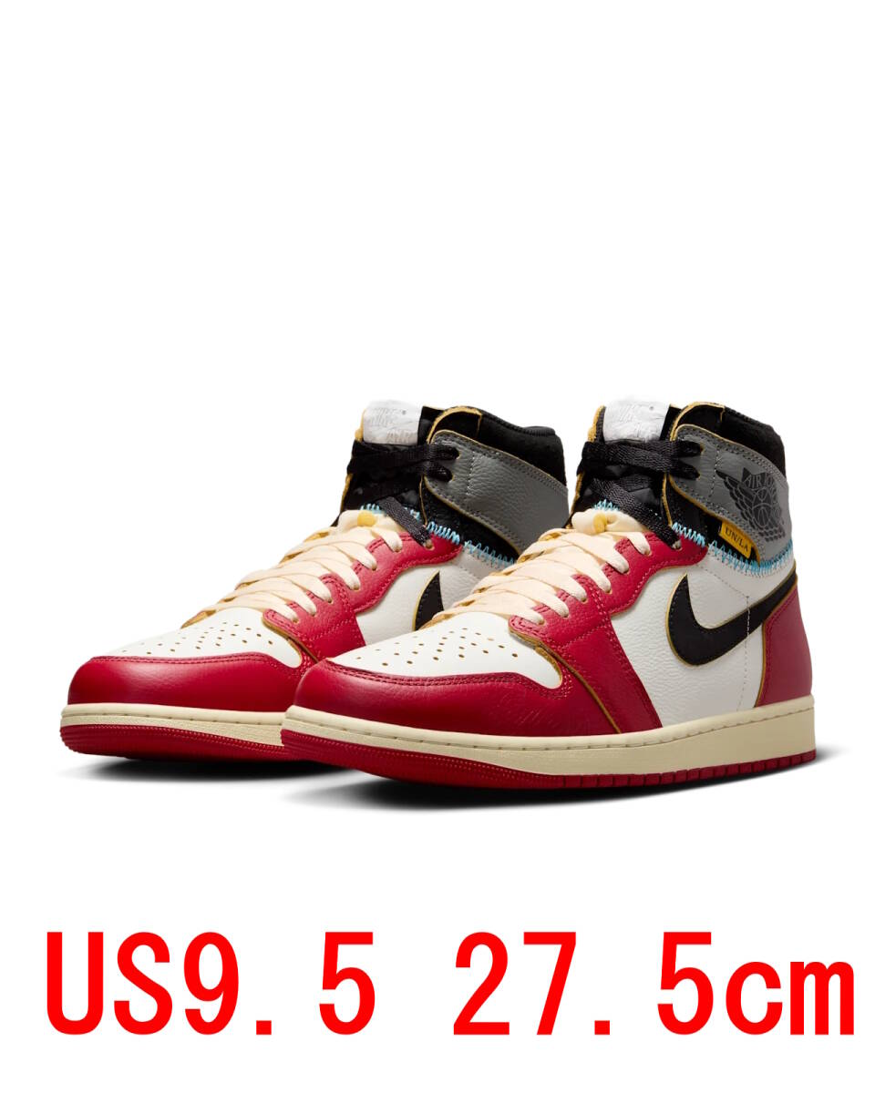 国内正規品 SNKRS購入 US9.5 27.5cm UNION × NIKE AIR JORDAN 1 RETRO HIGH OG SP Chicago Shadow 新品 HV8563-600拍卖