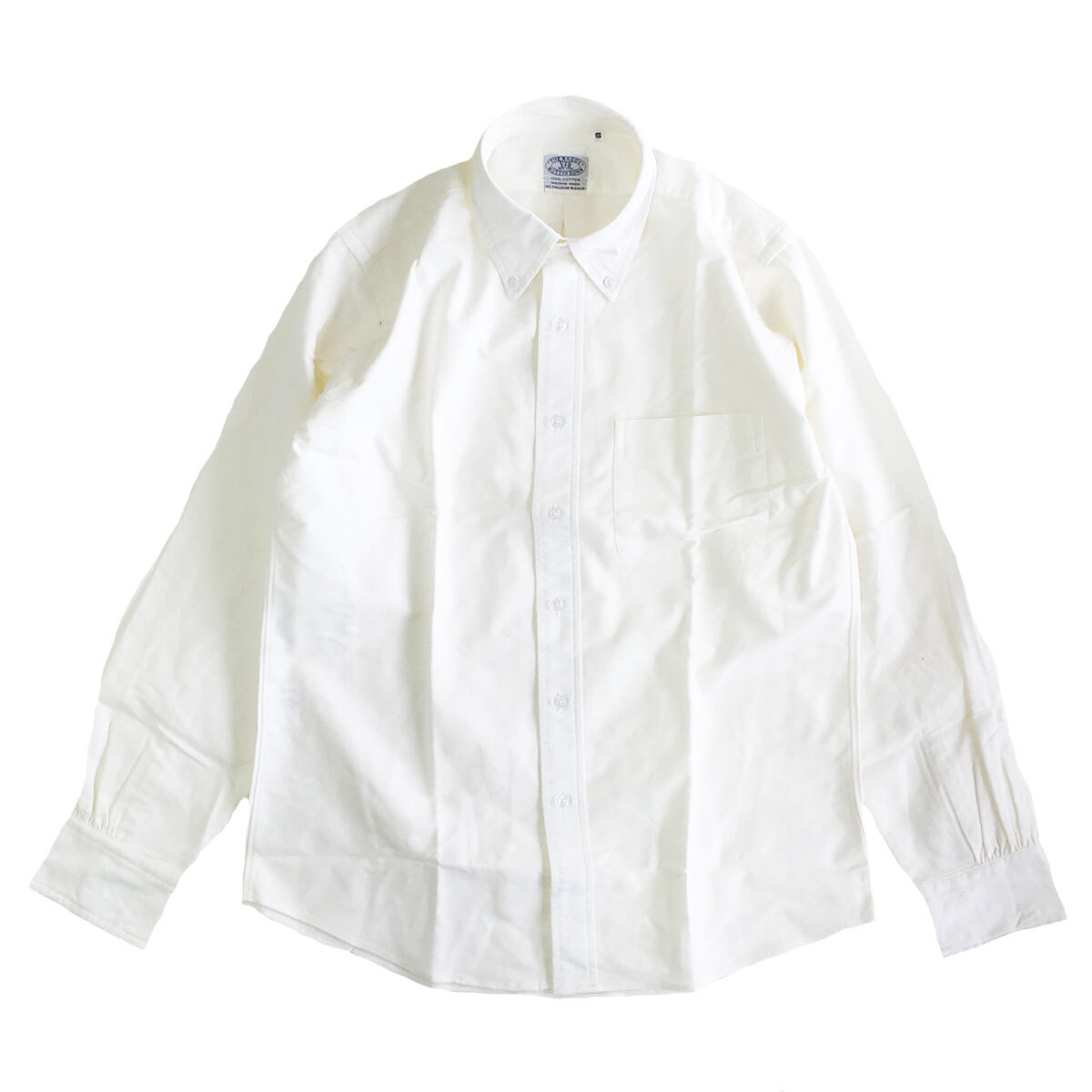 THE BAGGY OXFORD L/S BD SHIRTS オックスフォード ボタンダウンシャツ ホワイト Lサイズ バギー OX 長袖拍卖