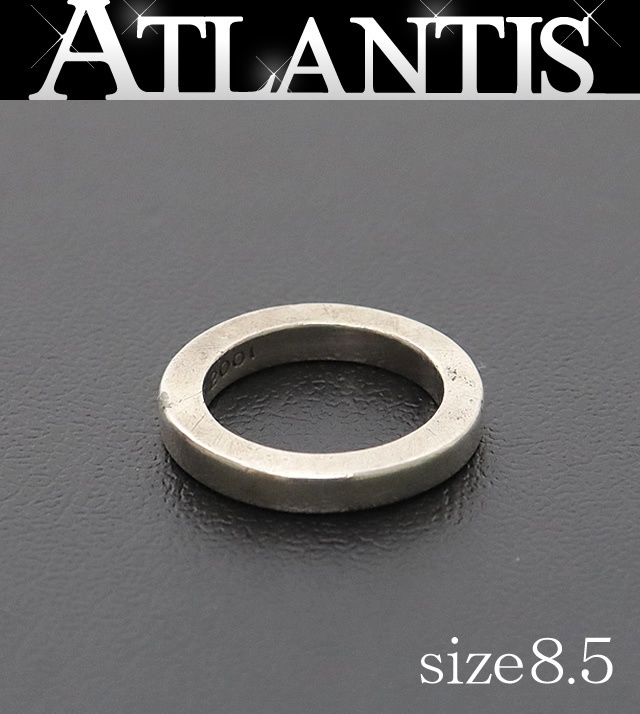 CHROME HEARTS 銀座店 クロムハーツ スペーサーリング プレーン 3mm シルバー SV925 約8.5号 98138拍卖