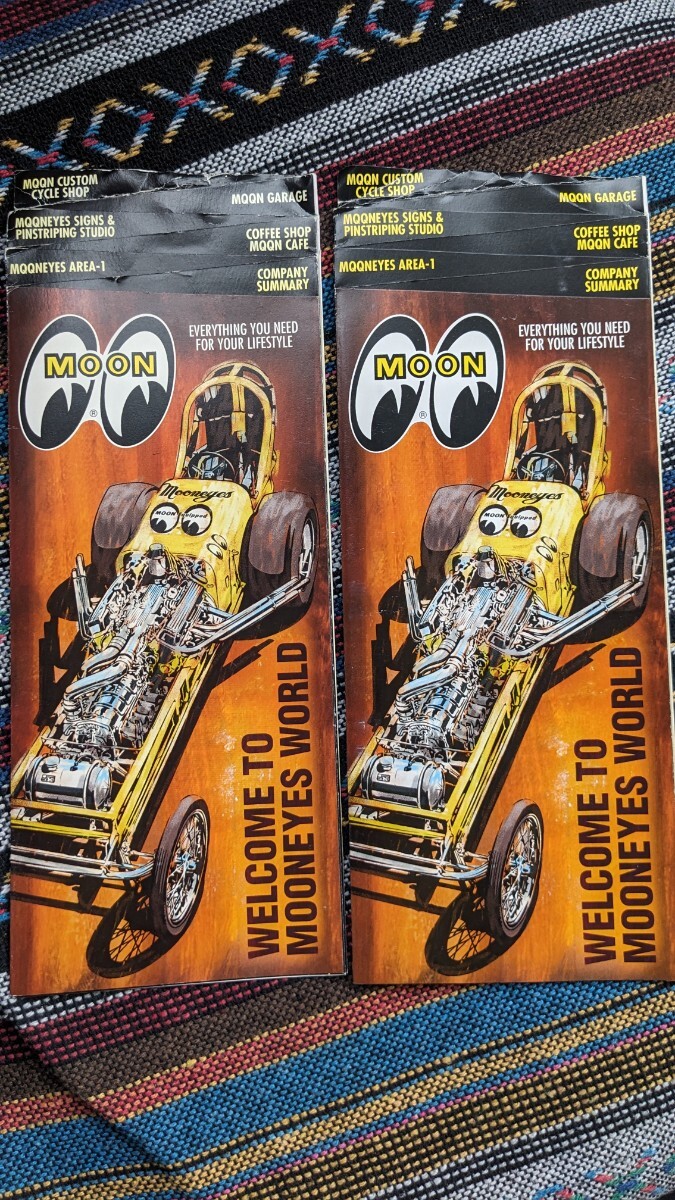 超希少 入手困難 激レア ムーンアイズ パンフレット カタログ ホットロッド アメ車 ラットフィンク ローライダー kustom バイク拍卖