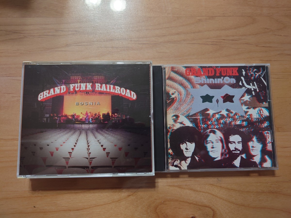 ★グランド・ファンク・レイルロード★ GRAND FUNK RAILROAD ★SHININ' ON 国内盤★Bosnia 2枚組★3CD★中古品★レア拍卖