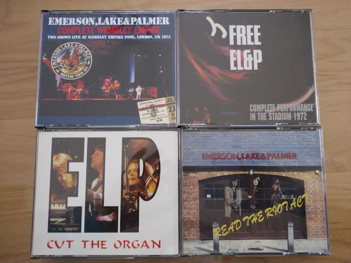 ★Emerson, Lake & Palmer ELP EL&P★Complete Wembley Empire 1974★READ THE RIOT ACT 1972 etc★中古品★中古CD店購入品拍卖