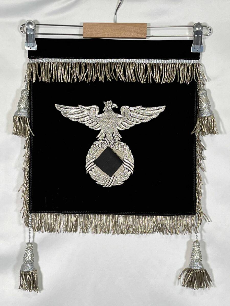 レプリカ ドイツ軍 第二次世界大戦 フラッグ 旗 軍旗 車用 乗り物用 トランペット用など 中古品 レプリカ品 F'拍卖