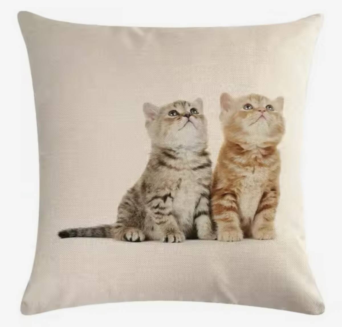 送料無料★即決新品★キュート・かわいい猫・ネコ・ねこ柄★コットンリネン素材クッションカバーA★枕★ソファー・ベット★インテリア拍卖