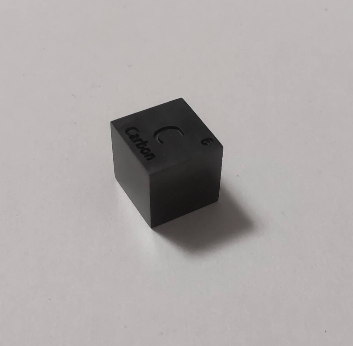 C 炭素 10mm角立方体 1cm角キューブ 繊維光沢研磨 非金属 元素標本 カーボン拍卖