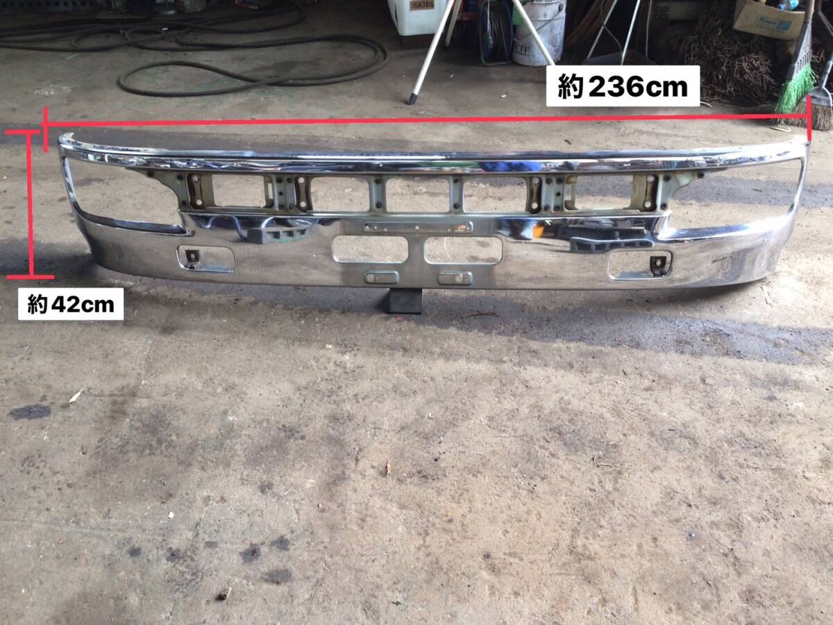 日野 プロフィア JET イノウエ メッキ フロント バンパー サイドパネル付き N-25426 ④ 即日発送可 244×47×33拍卖