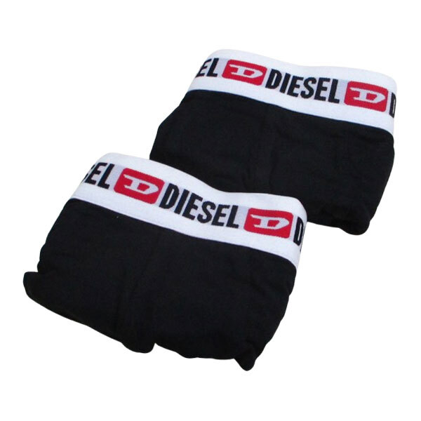 ディーゼル ボクサーパンツ S9DZ/AMAL E4877 2枚パック Sサイズ ブラック/ブラック拍卖