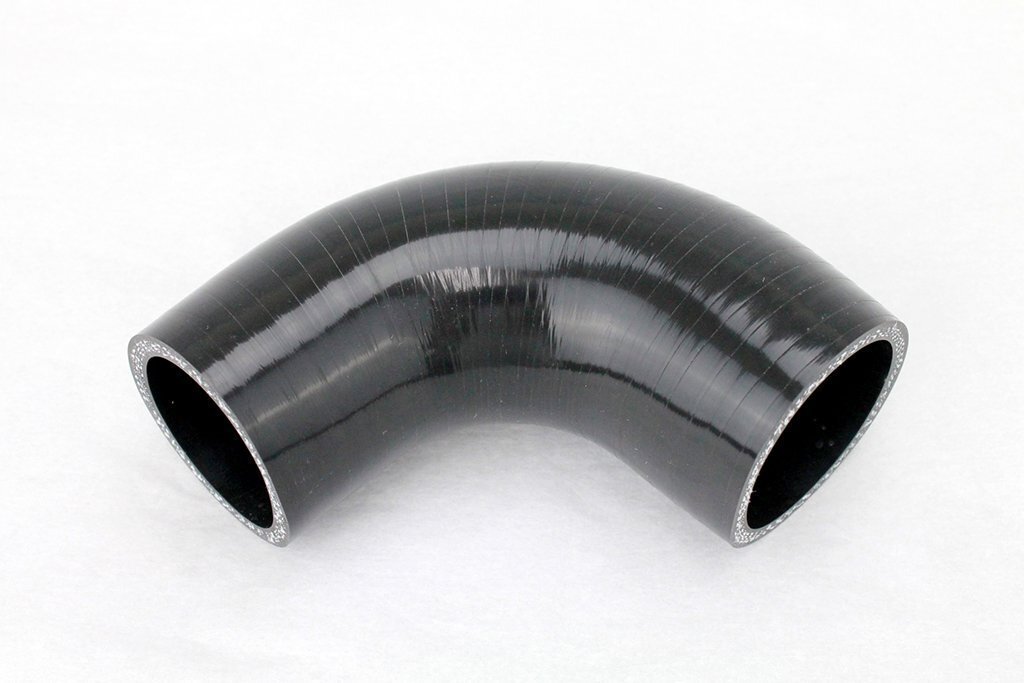 送料格安 45-51mm 90度異径エルボー 強化シリコンホース 4層 ブラック 黒 4プライ インテークホース ラジエーター ヒーター 45Φ 51Φ拍卖