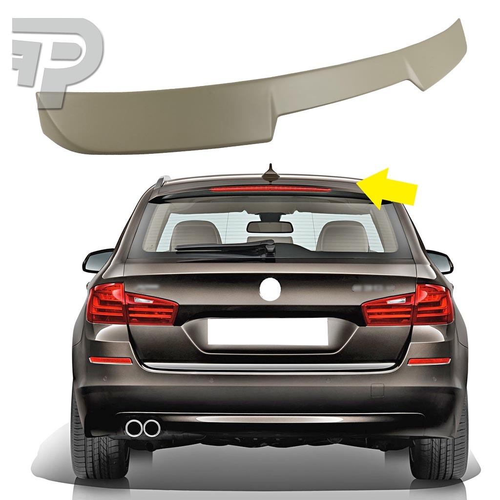 *在庫有即発送* 2010-2016 BMW 5シリーズ F11 ツーリング エアロ 未塗装の素地 リアルーフスポイラー V TYPE FRPの材質拍卖