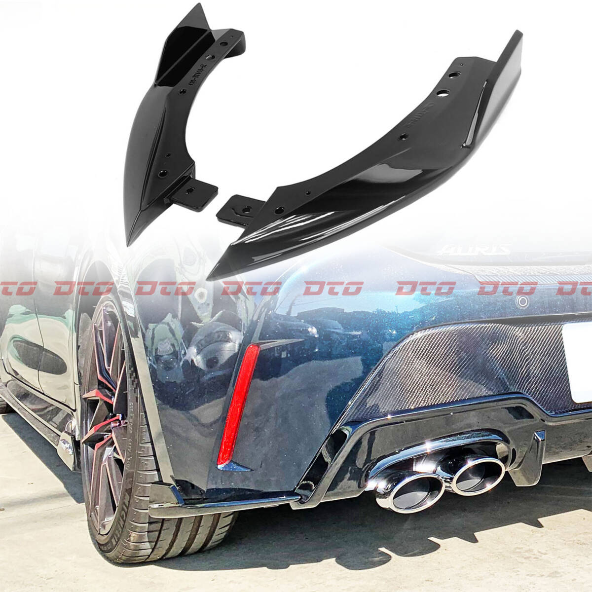 塗装込み トヨタ カローラスポーツ NRE210H NRE214H ZWE211H ZWE213H MZEA12H ZWE219H リアサイドスプリッタースポイラー 各純正色対応拍卖