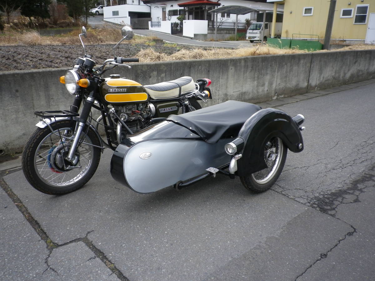 カワサキ W1 サイドカー登録いたします。⑩拍卖