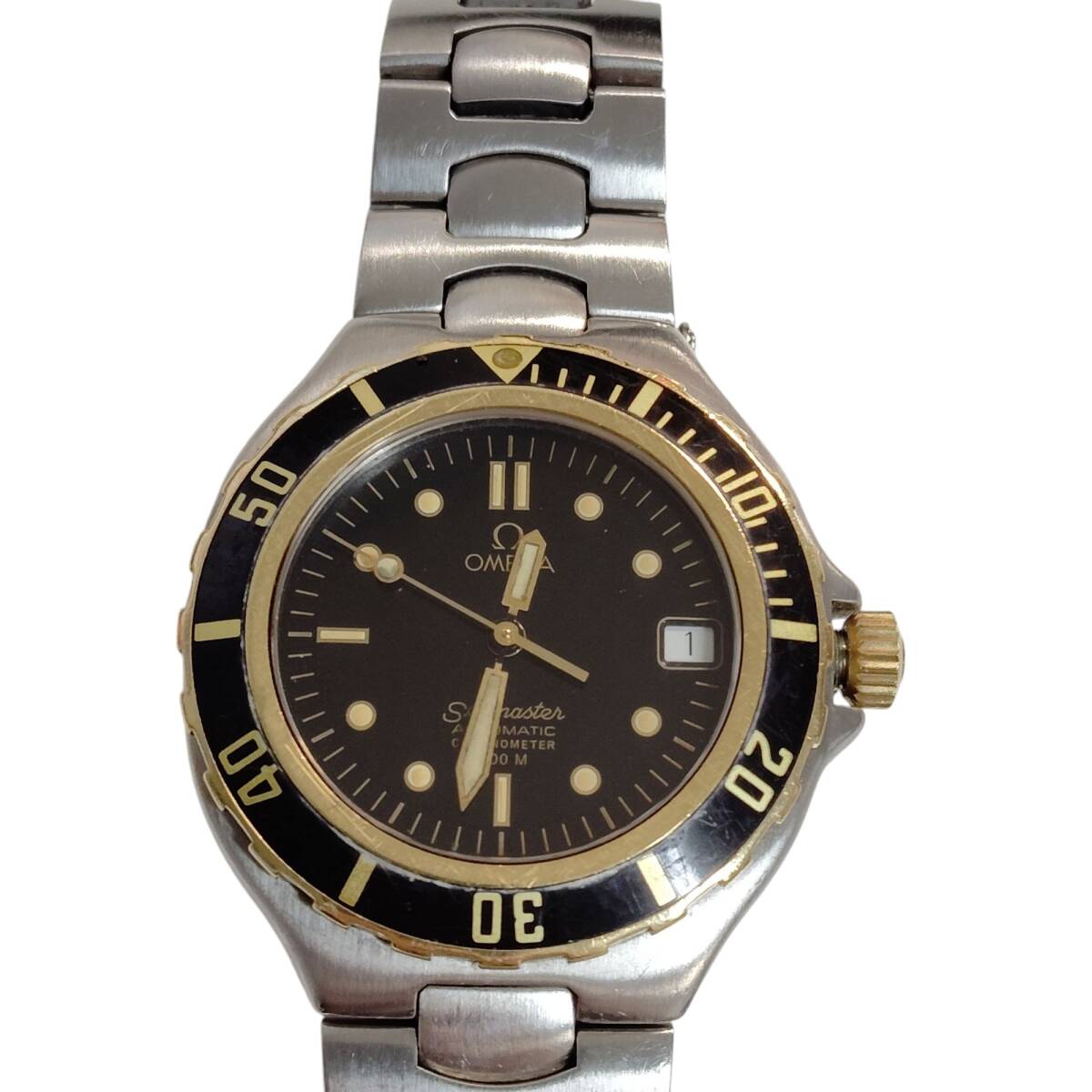 【中古品】 OMEGA オメガ SEAMASTER 200M プレボンド 368.1062 ブラック文字盤 自動巻き メンズ 腕時計 本体のみ W87214RD拍卖