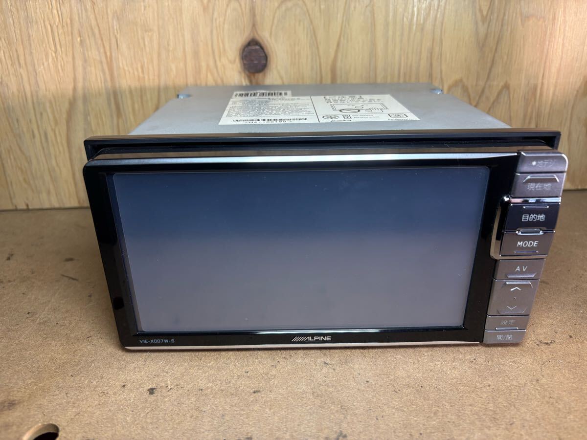 アルパイン メモリーナビ VIE-X007W-S Bluetooth DVD CD フルセグ  動作OK 拍卖