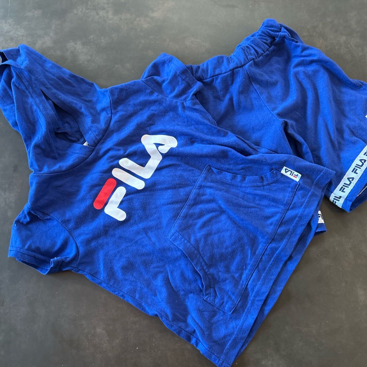 FILA フィラ Tシャツ パンツ ズボン 半ズボン 上下セット 110拍卖