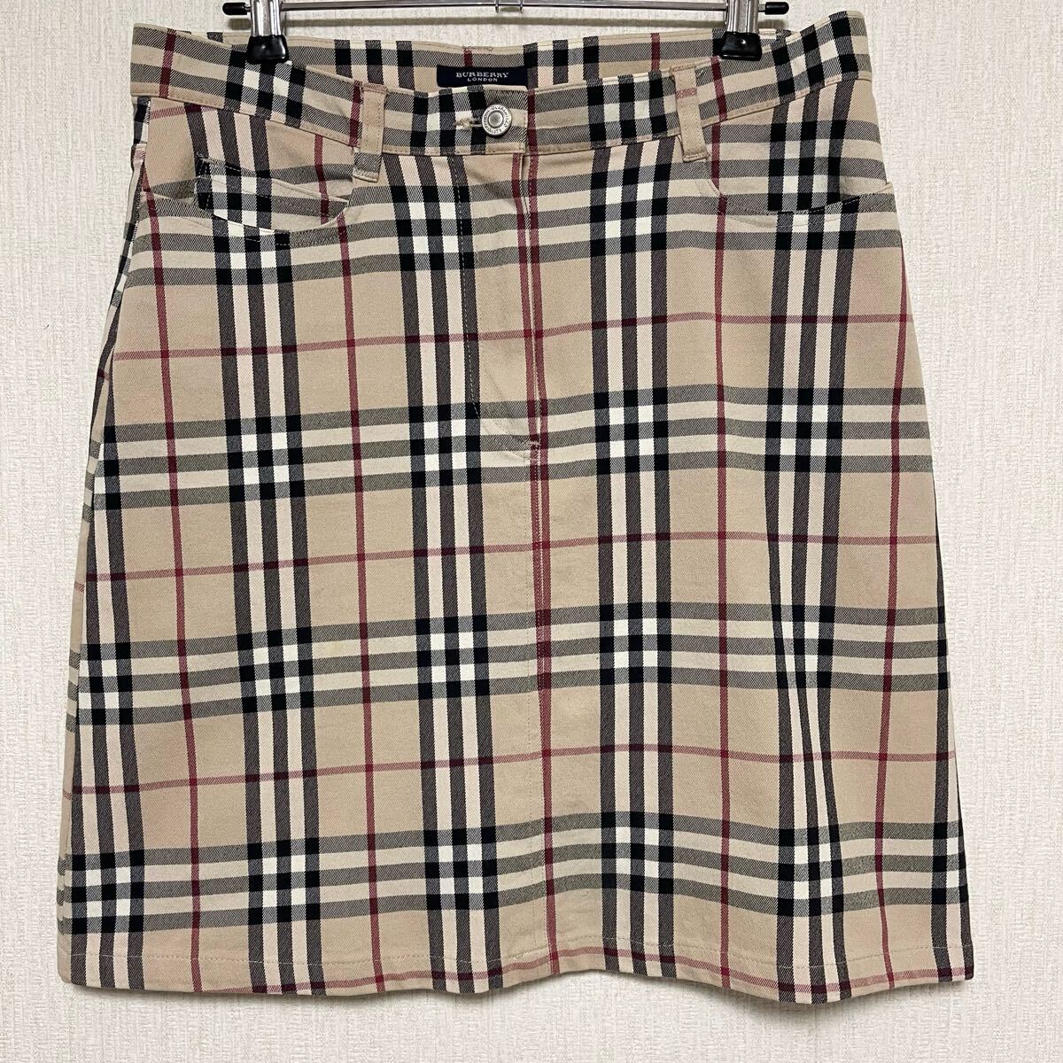 BURBERRY LONDON バーバリー ロンドン ノバチェック スカート 40 美品 L拍卖